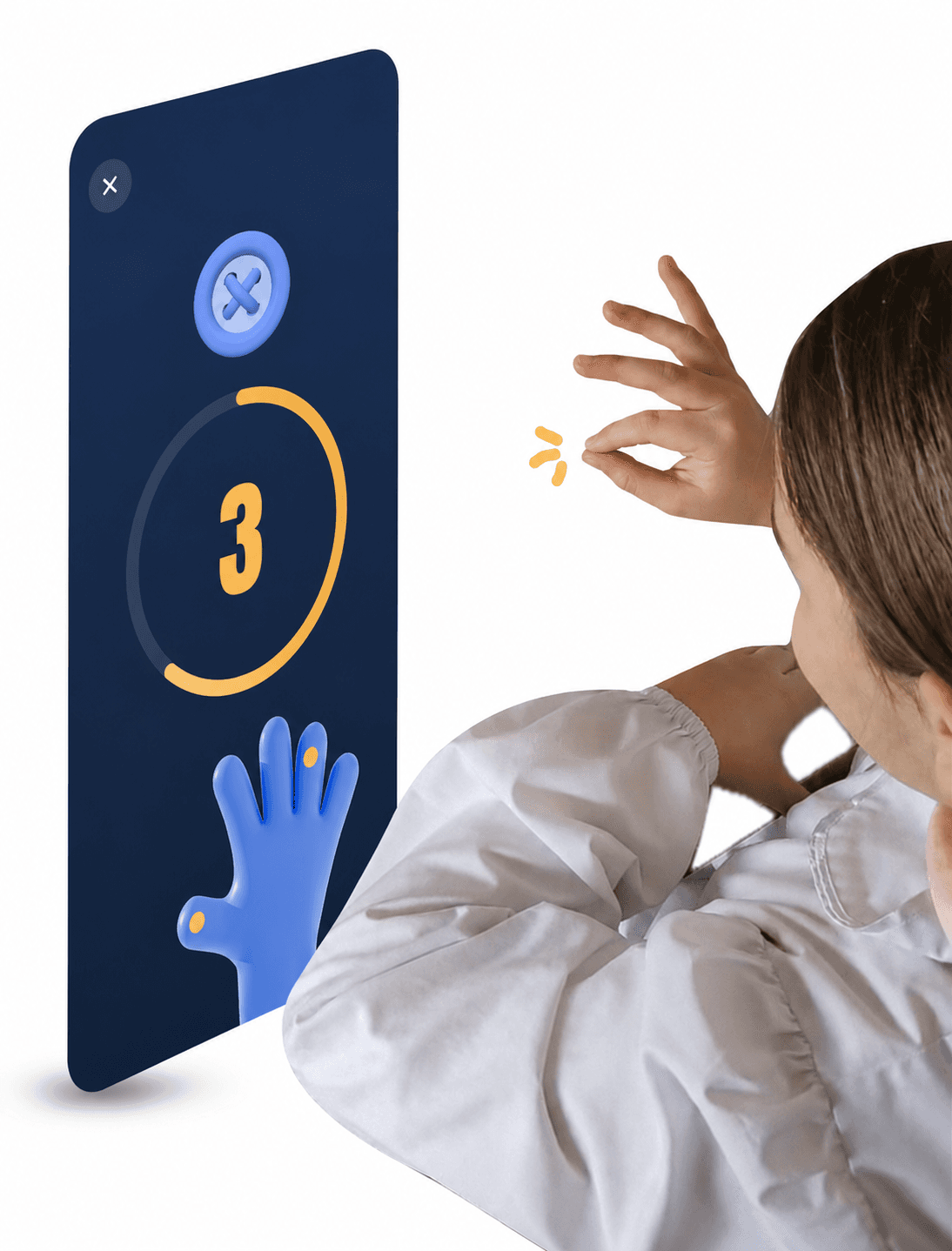 Game mechanic, real-time pinch recognition